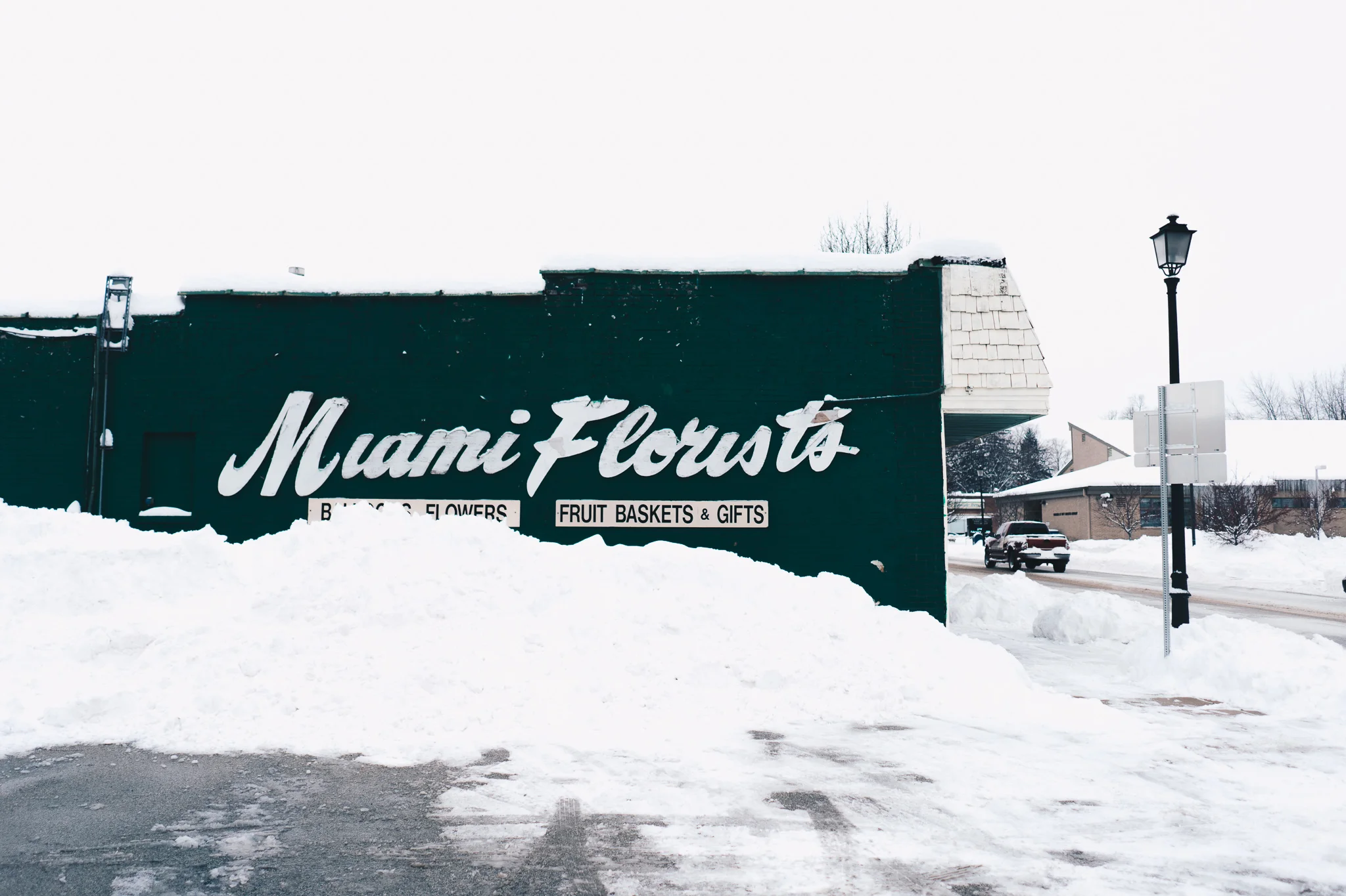 Miami Village No. 1 A view of Miami Florists’ North face featured in our February 2018 story Miami Village Snowed Out .