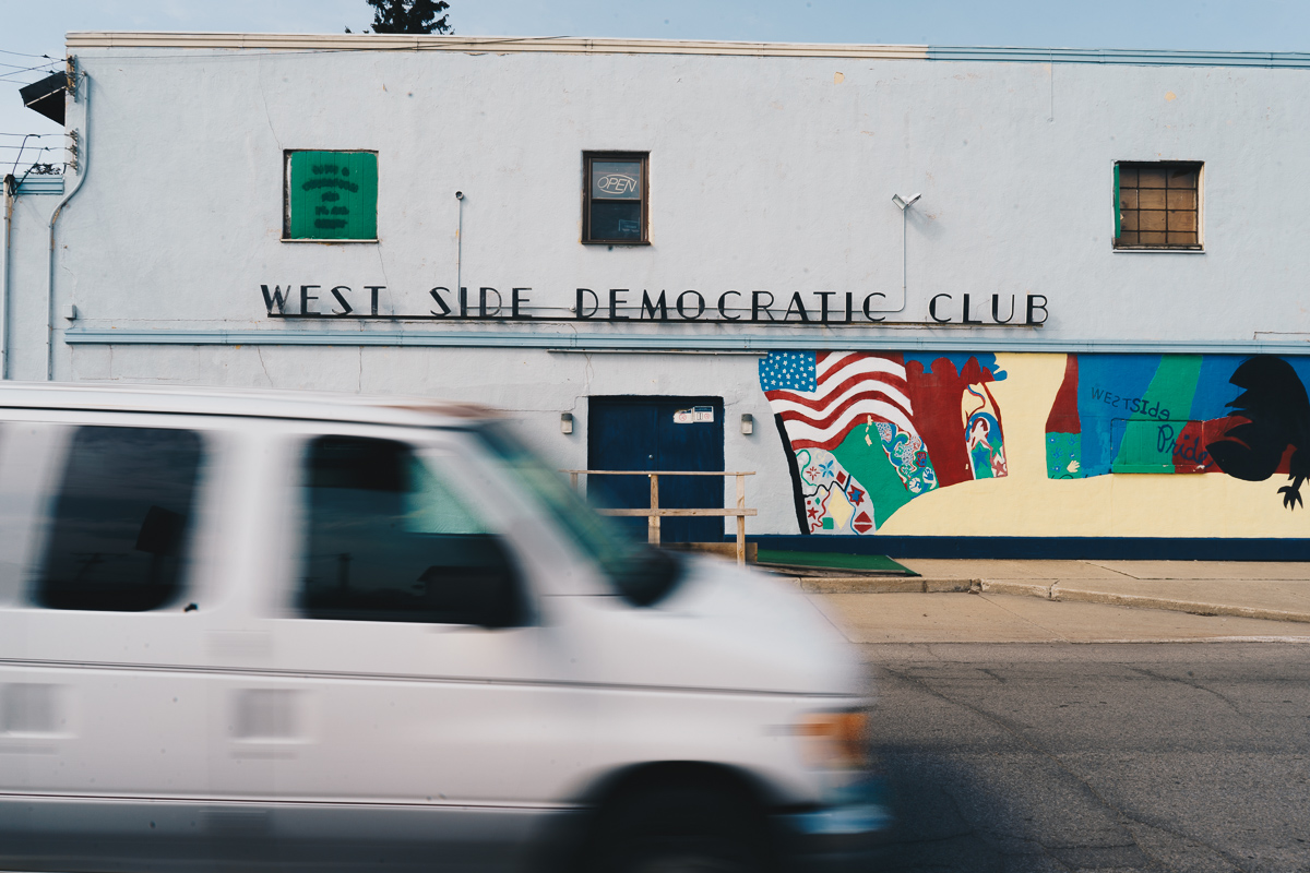 Ford Street No. 2 A view of South Bend’s historic West Side Democratic Club, once host to both Bobby Kennedy and Bill Clinton. This photograph was featured in our April 2018 story Afternoon on Ford Street .