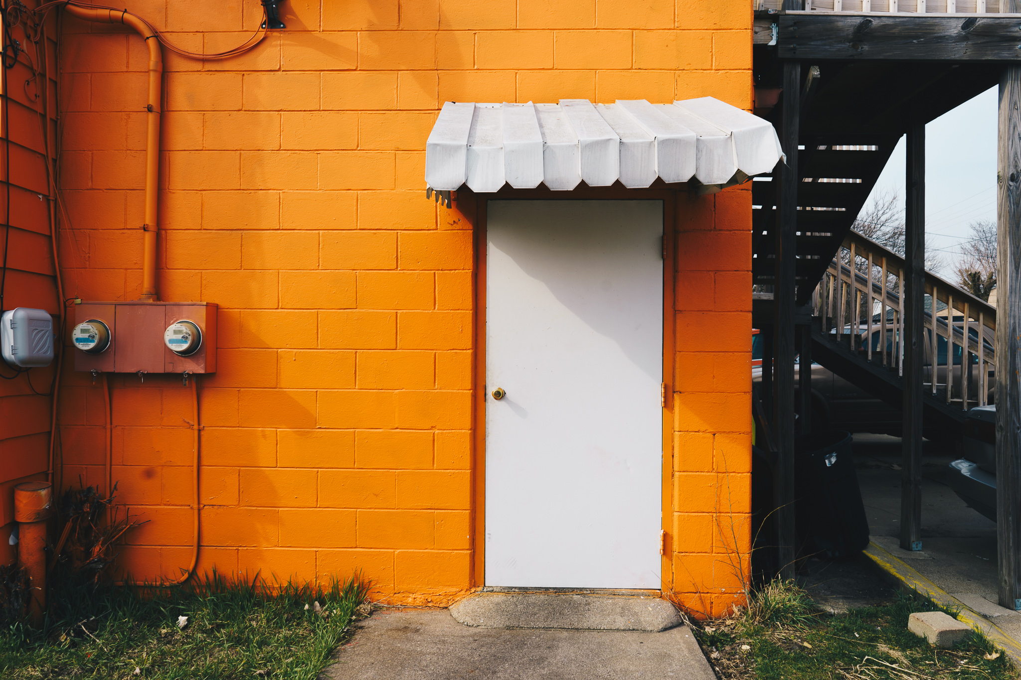 Ford Street No. 1 The side entrance to Juan Camaney, a nondescript Venezuelan restaurant on South Bend’s West Side. This photograph was featured in our April 2018 story Afternoon on Ford Street .