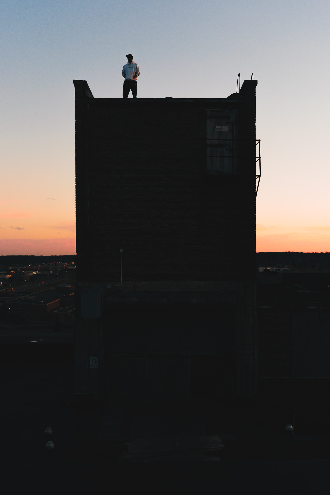 Studebaker Building 84 No. 3 A February 2018 photograph of an elevator shaft atop Studebaker Building 84, the main assembly plant of the former automaker’s sprawling South Bend Plant 1.