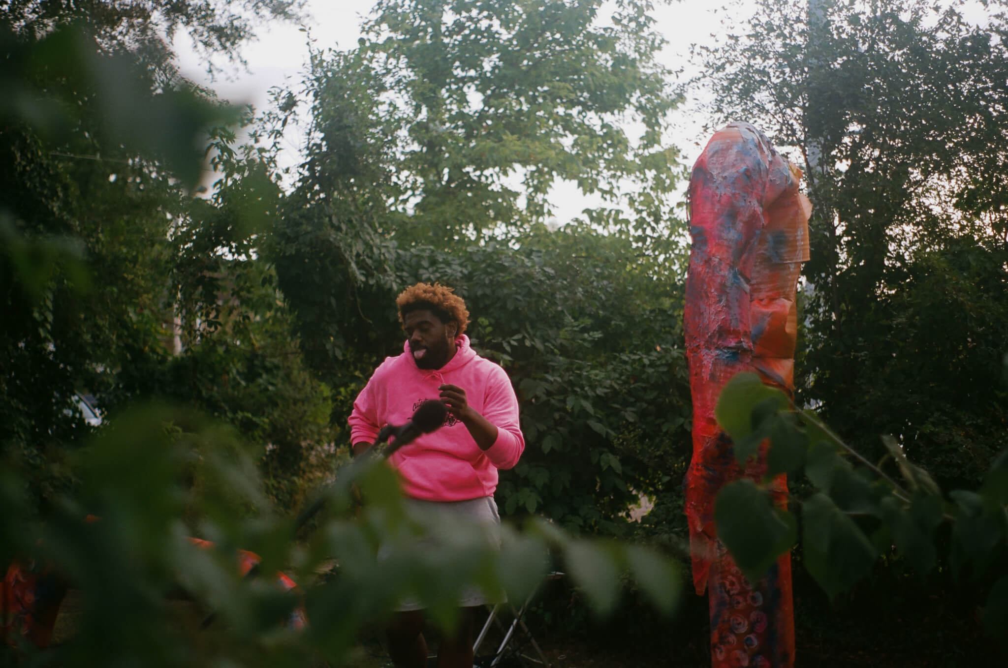 HEYZEUS performs on the Shipwreck Stage built by Lauren Steinhofer .