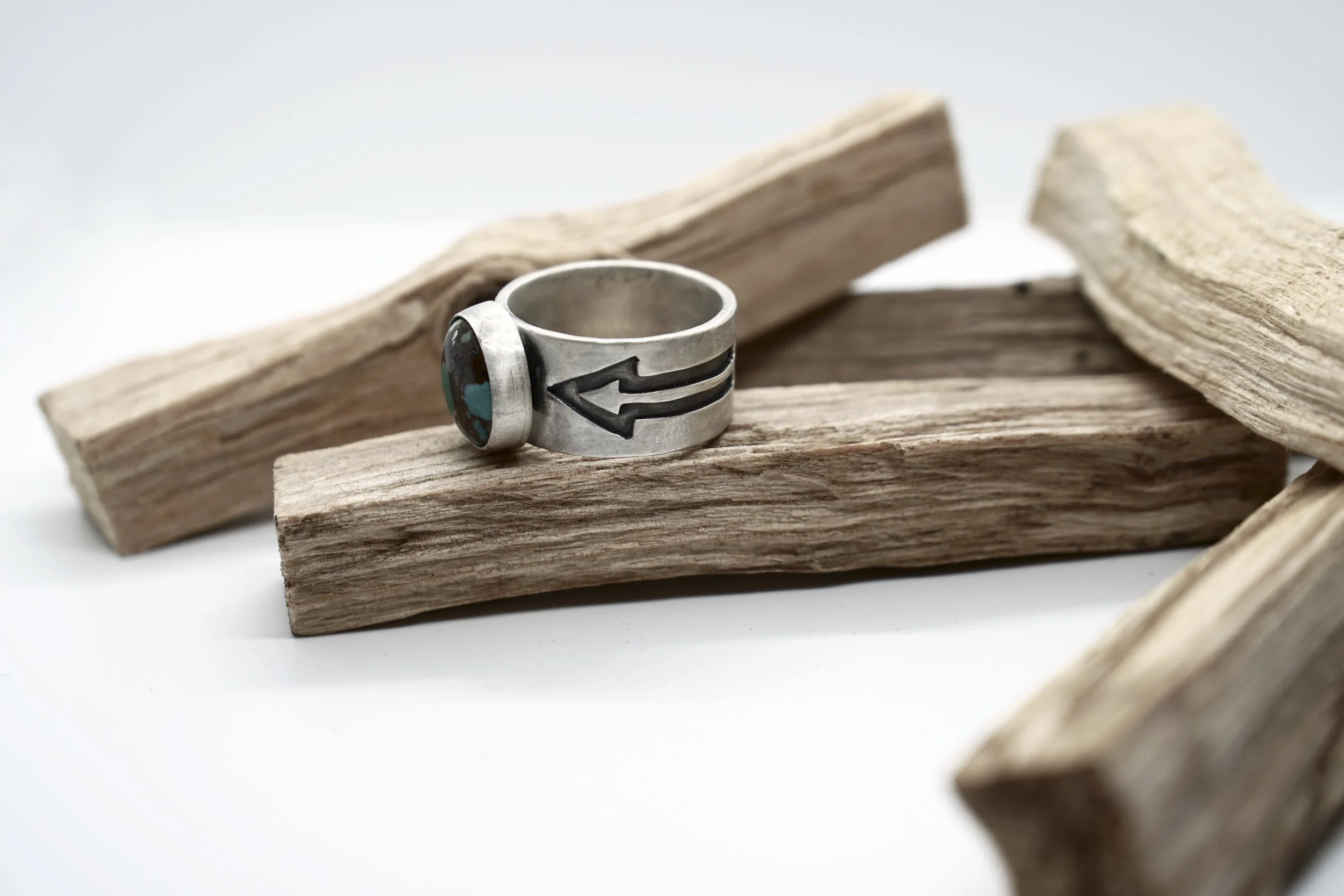 The Turquoise Arrow ring. Size 12