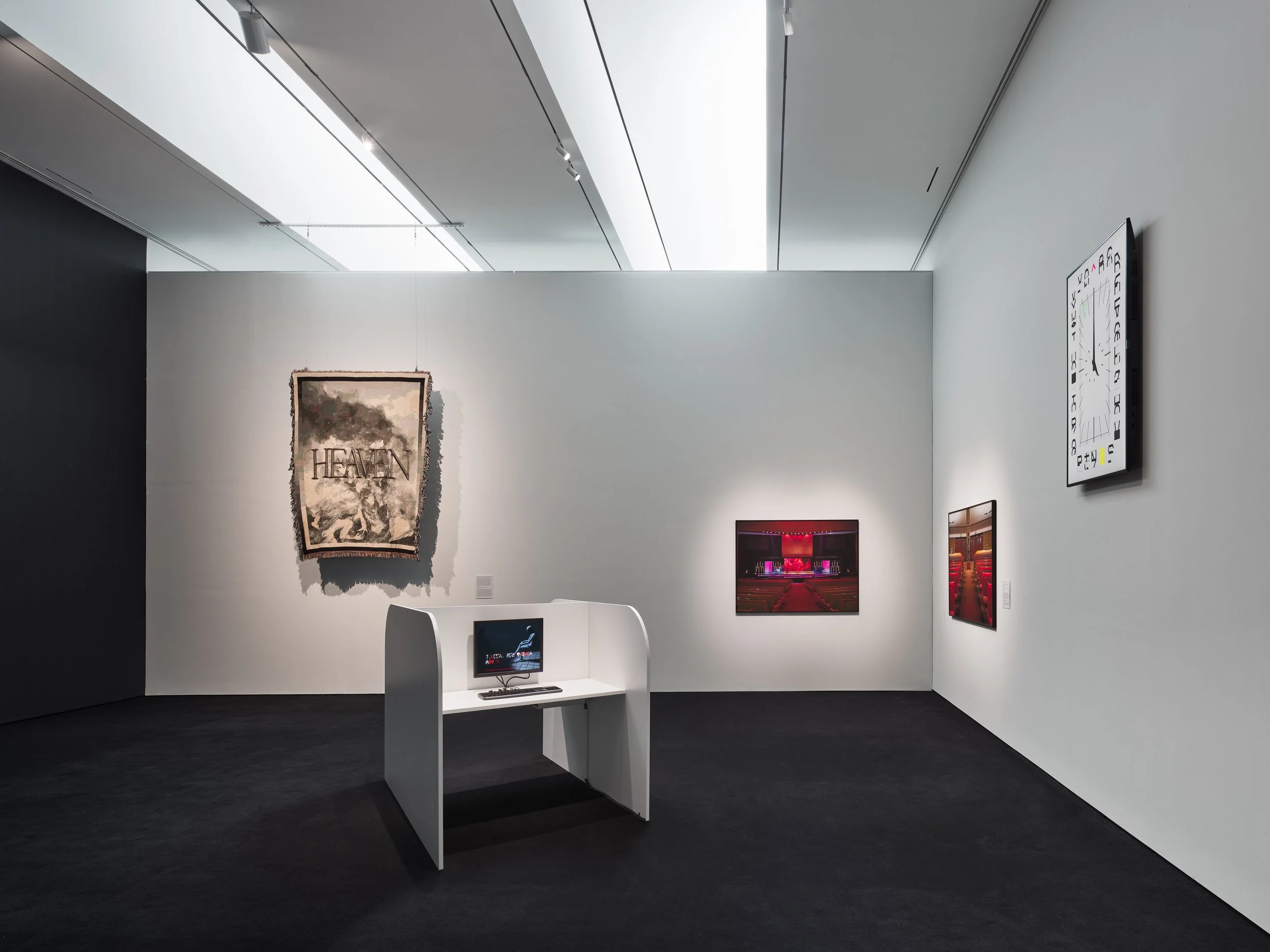  Installation view in   Intercession   ,  Hessel Museum .  Bard College. Curated by Audrey Min. Annandale-on-Hudson, NY 