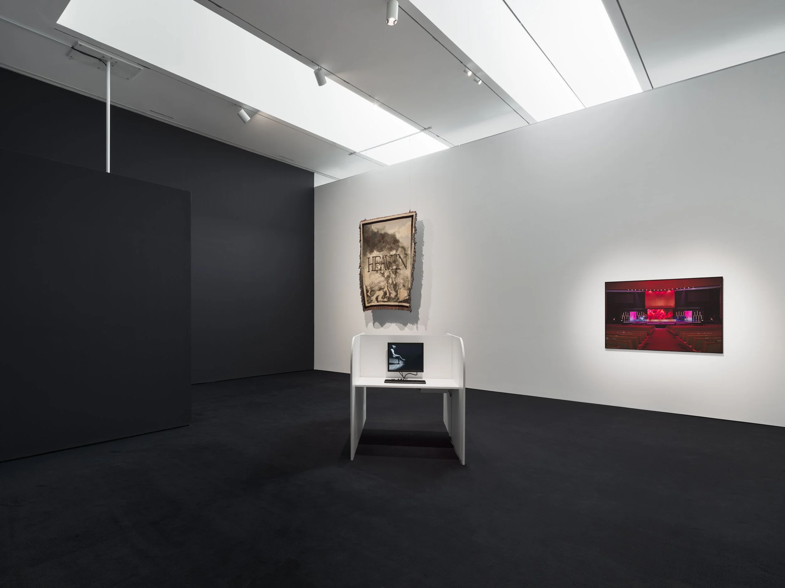  Installation view in   Intercession   ,  Hessel Museum .  Bard College. Curated by Audrey Min. Annandale-on-Hudson, NY 