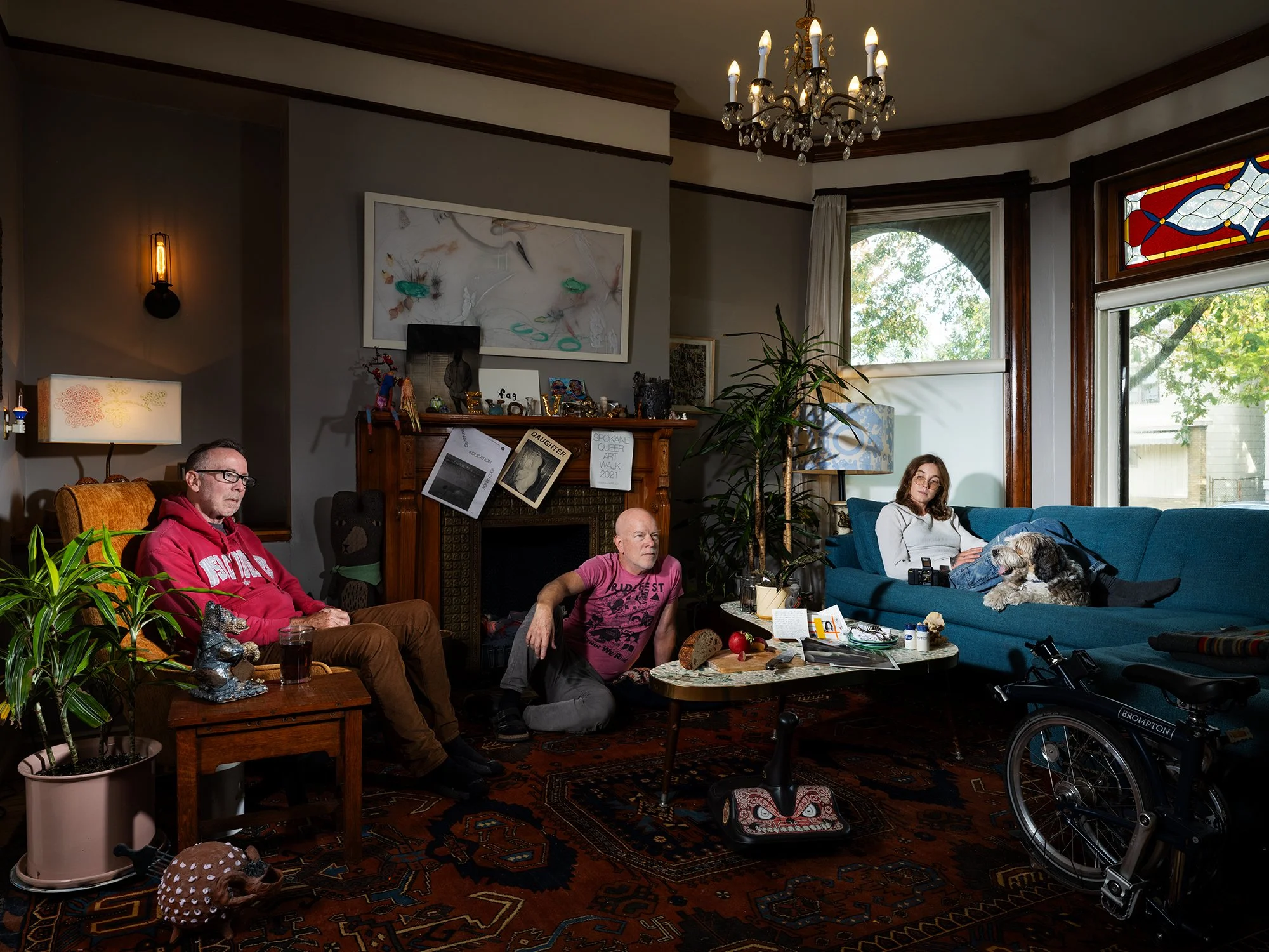  June said she didn't have a great relationship with her folks, it always felt conditional. As an adult, home was just a temporary spot to rest and she moved around quite a bit. Andrew and Kevin were looking for a roommate for their spacious Spokane 