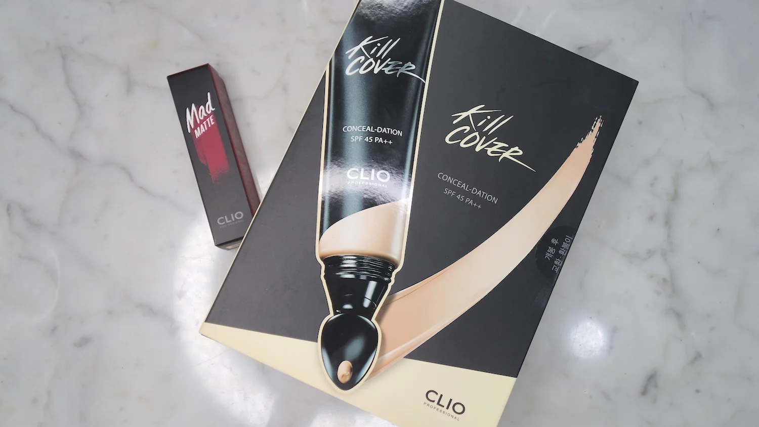 Club Clio Kilig: Kill Cover Conceal-dation in 4-BO Ginger and Mad Matte Lips in 05 Russet Rose