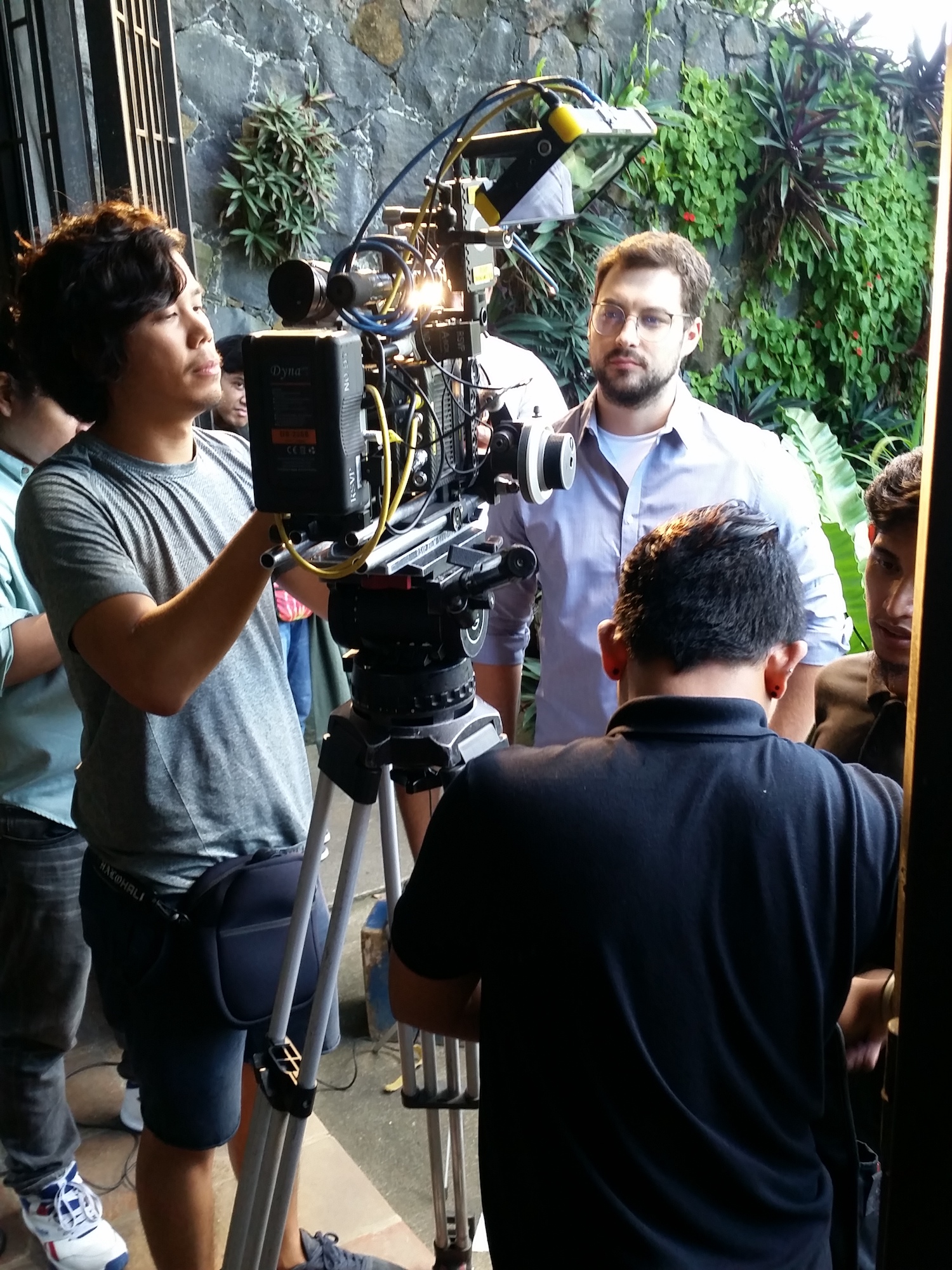 Setting up the shot