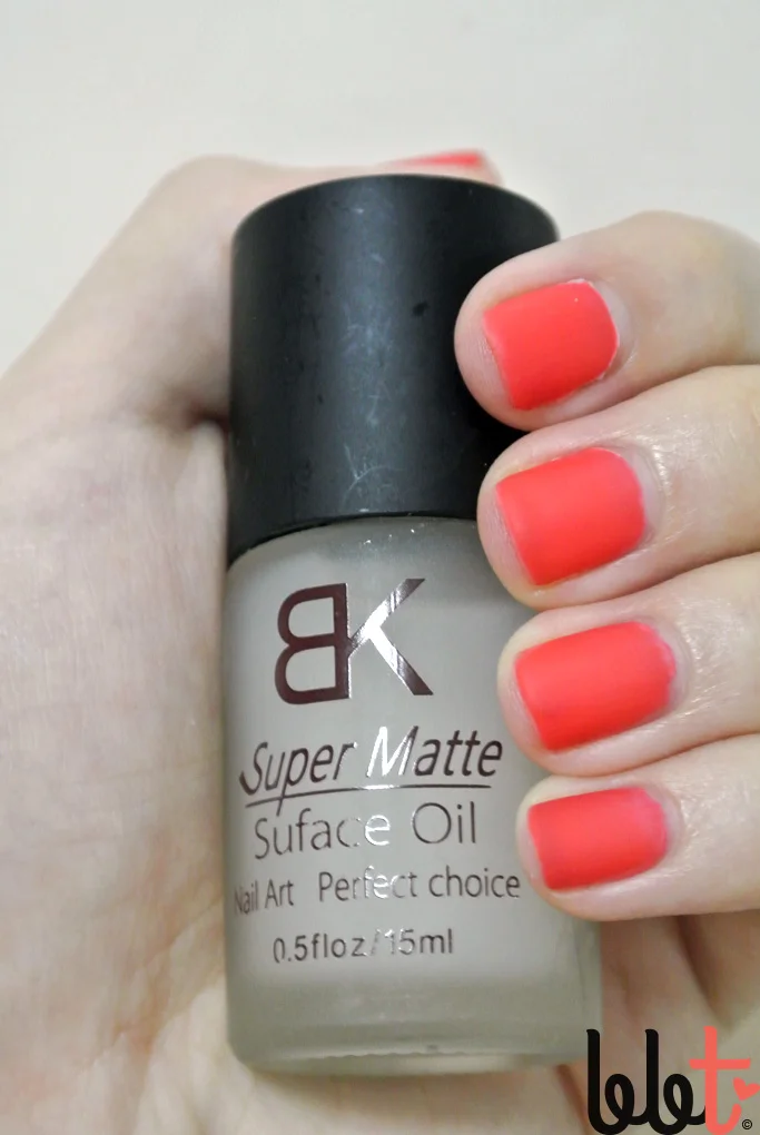 Mattify Any Nail Polish with BK Super Matte Surface Oil
