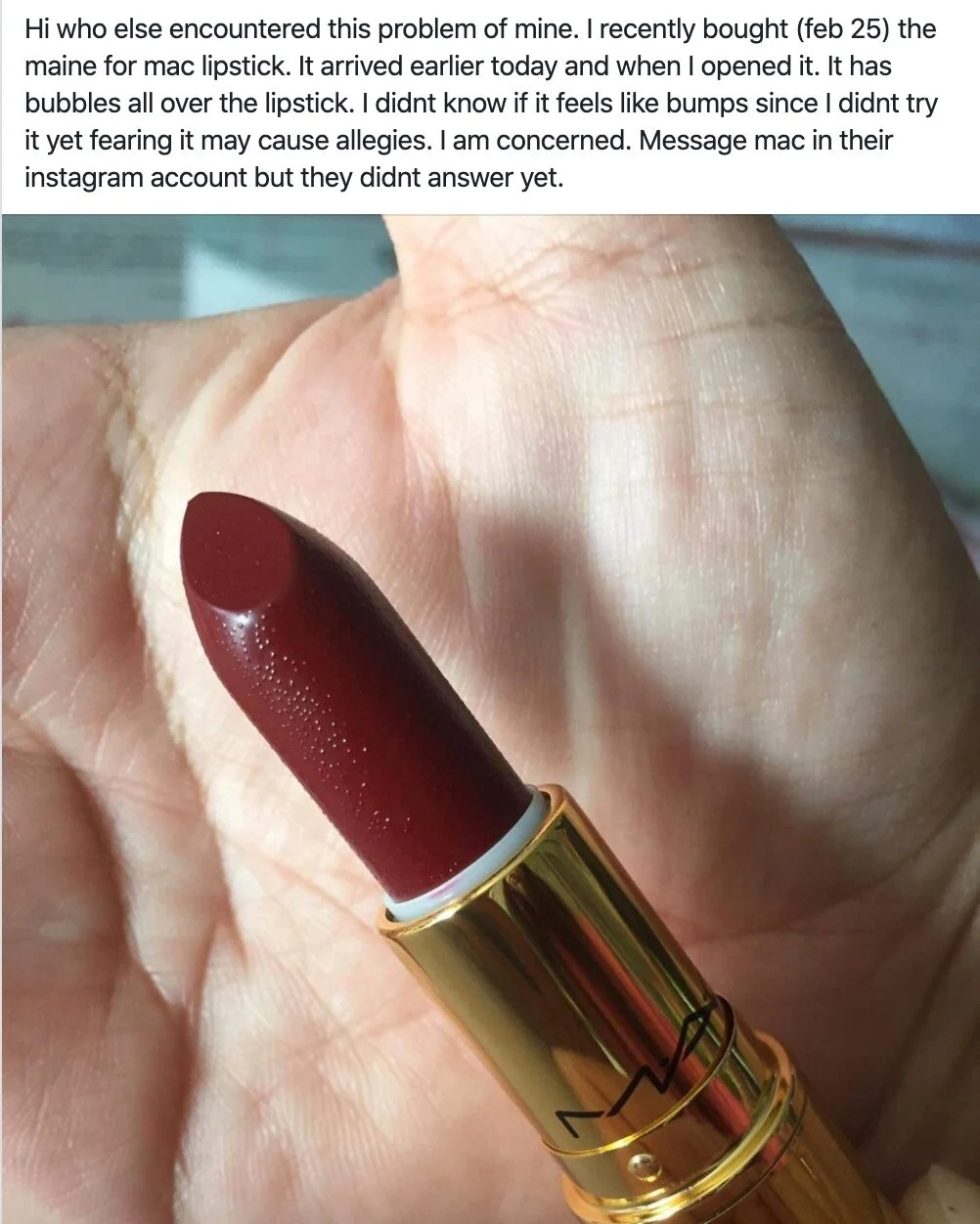 mac maine lipstick