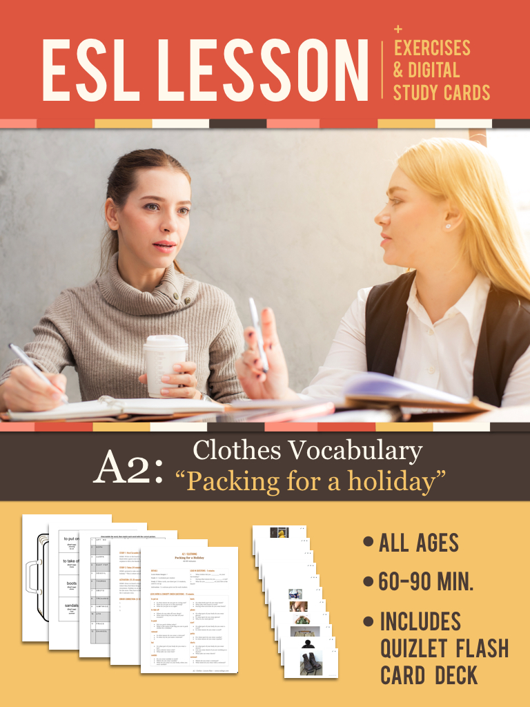 A2: "Packing for a Holiday" Lesson
