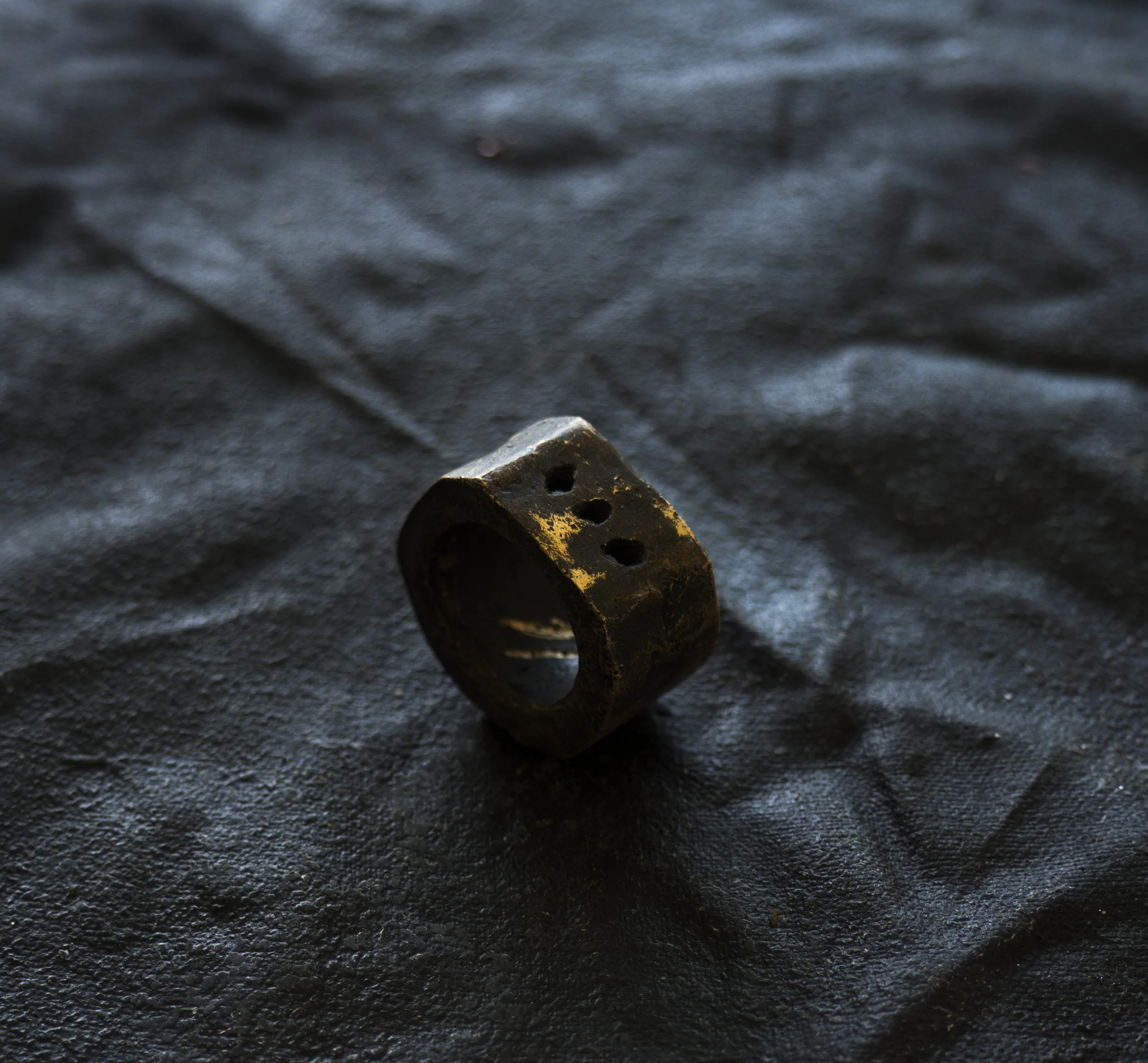 Subtraction Three Hole Medium Ring