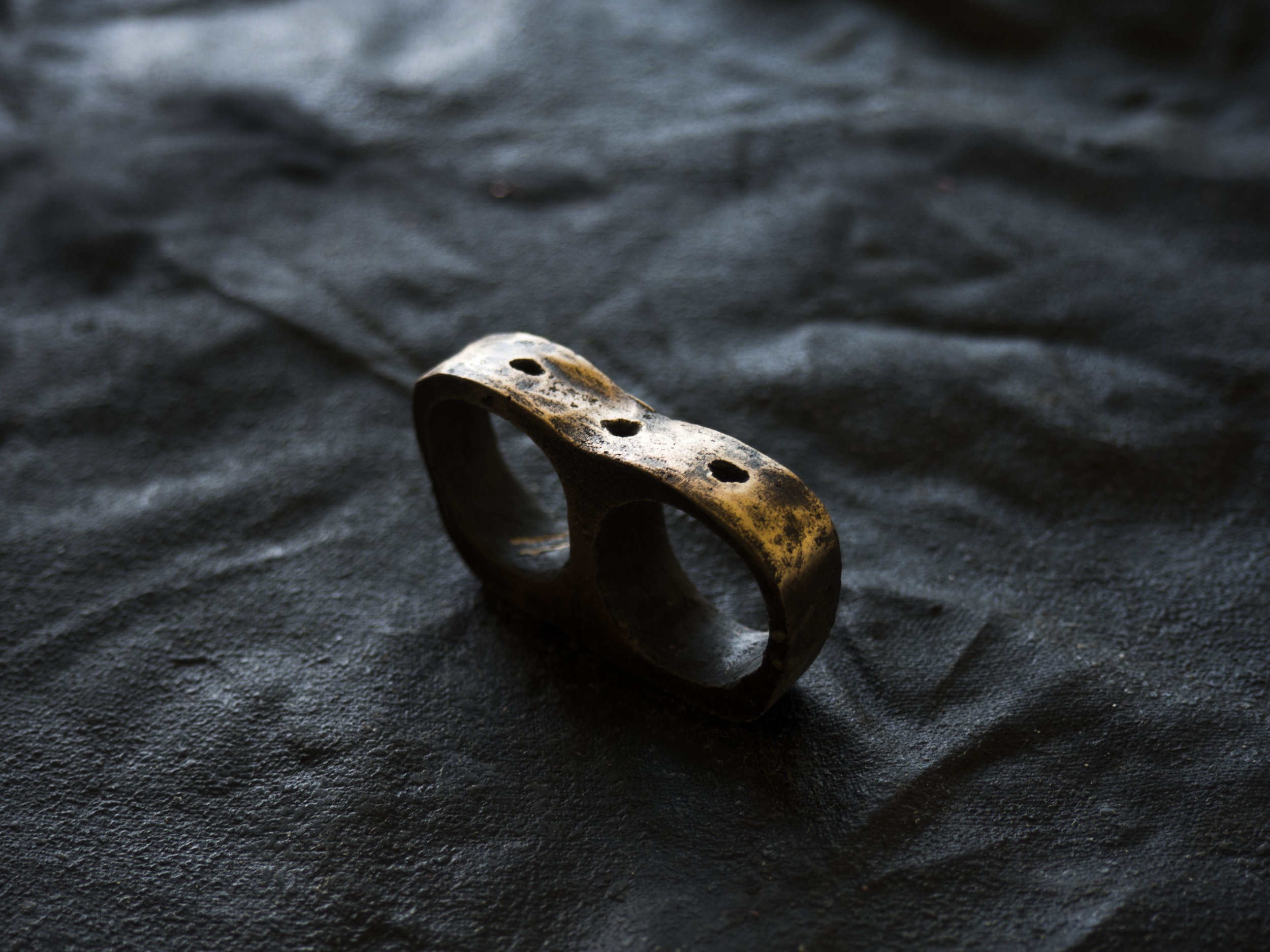 Subtraction Three Hole Double Ring