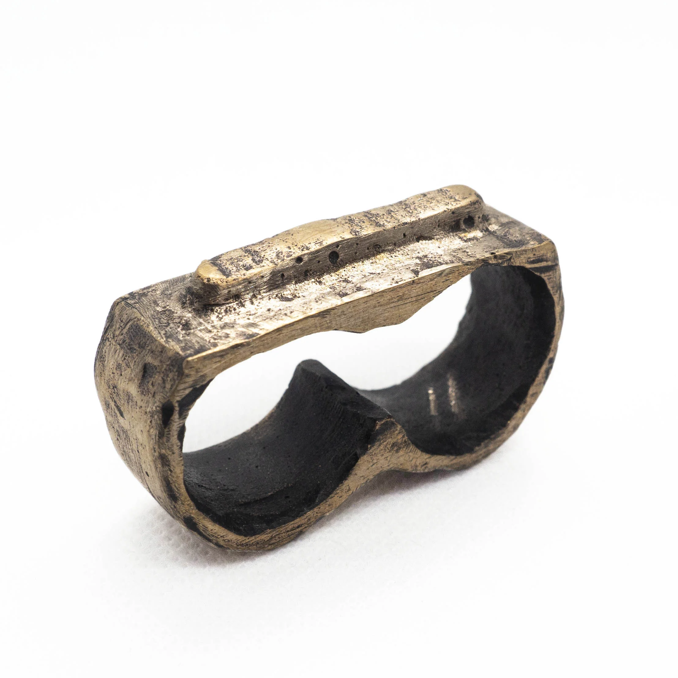 WORN DOUBLE RING