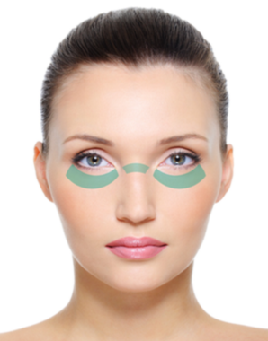 UNDER THE EYES The area under your eyes represents the condition of the stomach, kidneys, and liver. If you’re experiencing puffiness or dark circles under your eyes, consider reducing or removing alcohol, caffeine, and sugar from your diet. Drink plenty of water and detoxifying tea and make sure you to get enough quality sleep.
