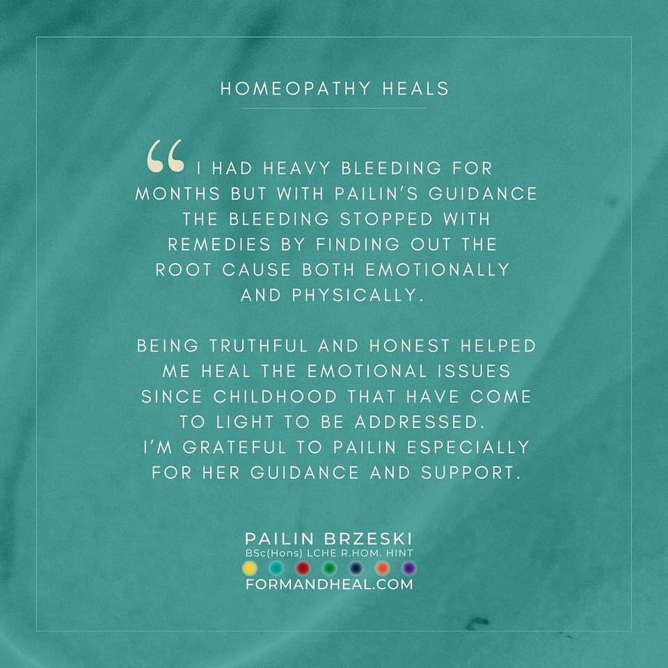 In HOMEOPATHY WE FOCUS ON RESULTS&hellip; rather than mask or suppress symptoms - we aim to address THE CAUSE. To find out more about my approach to treatment, book in a 15 min Introductory Call or Consult directly with me via https://www.formandheal