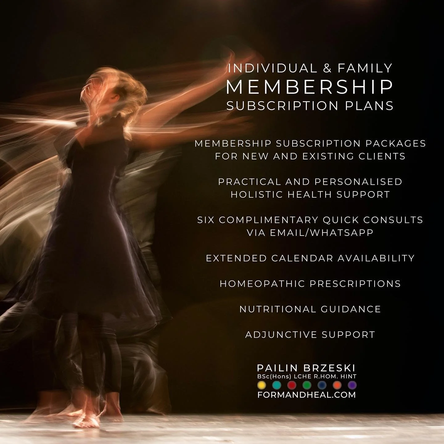 I AM VERY PLEASED TO ANNOUNCE THAT I AM NOW ACCEPTING MEMBERS FOR MY NEW HEALTH CARE MEMBERSHIP SUBSCRIPTION SERVICE.
Providing individualised health support to help you and your family take ownership of your own health and wellness. 
My INDIVIDUAL a