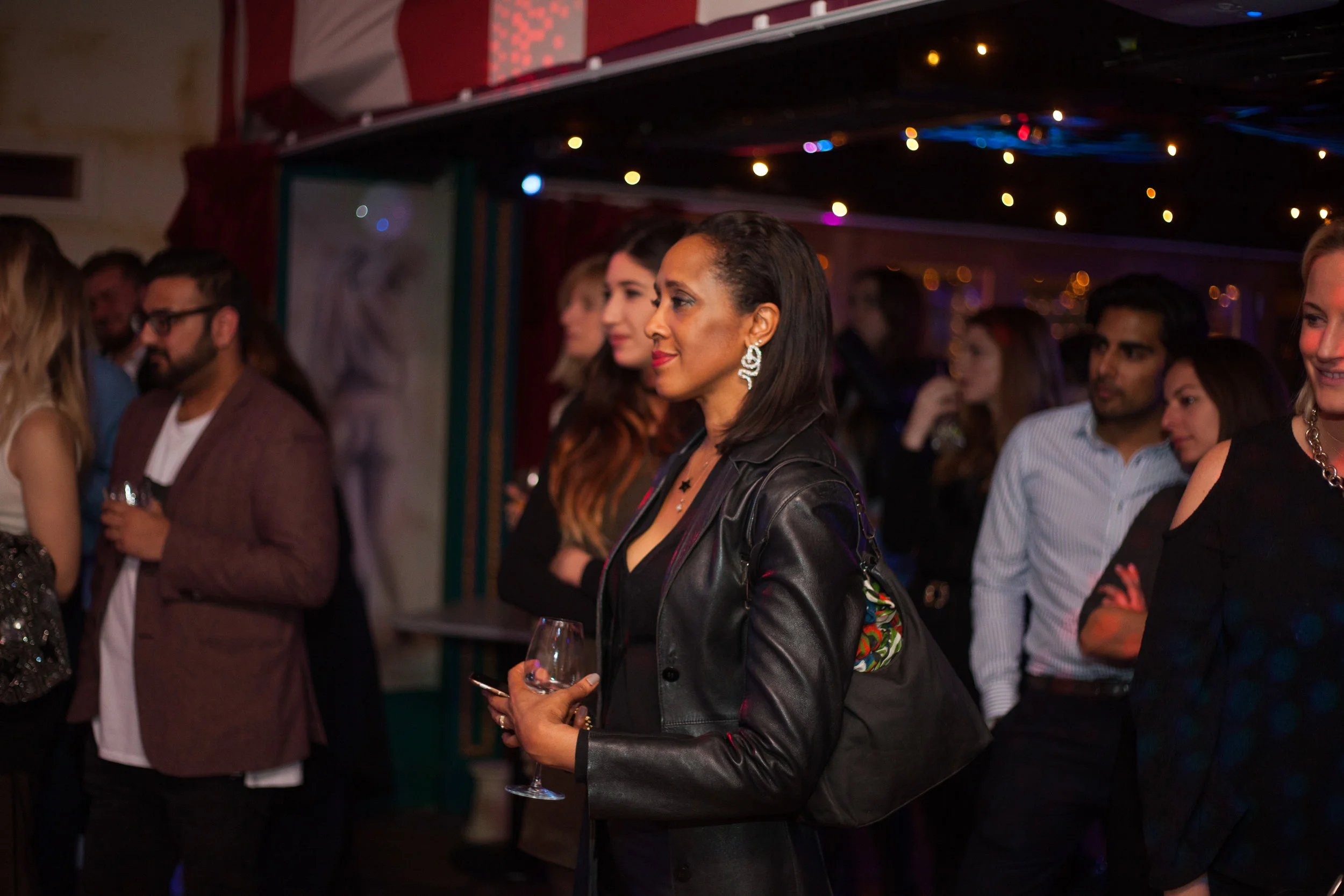 Guests enjoying the live sets at the EBPR Party