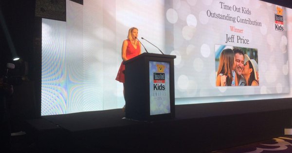 Emma Presenting at the Time Out Kids Awards, Dubai, 2016