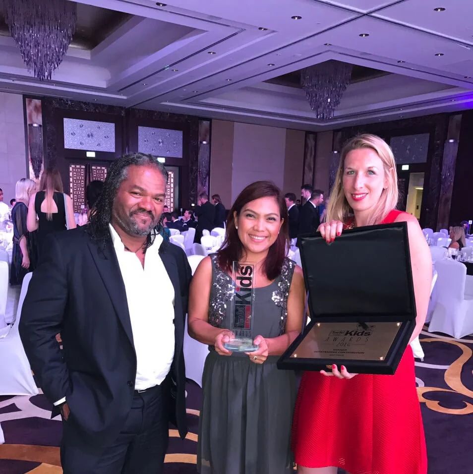 Time Out Kids Awards, Dubai, 2016, with Dave Crane & Cynthia Villanueva