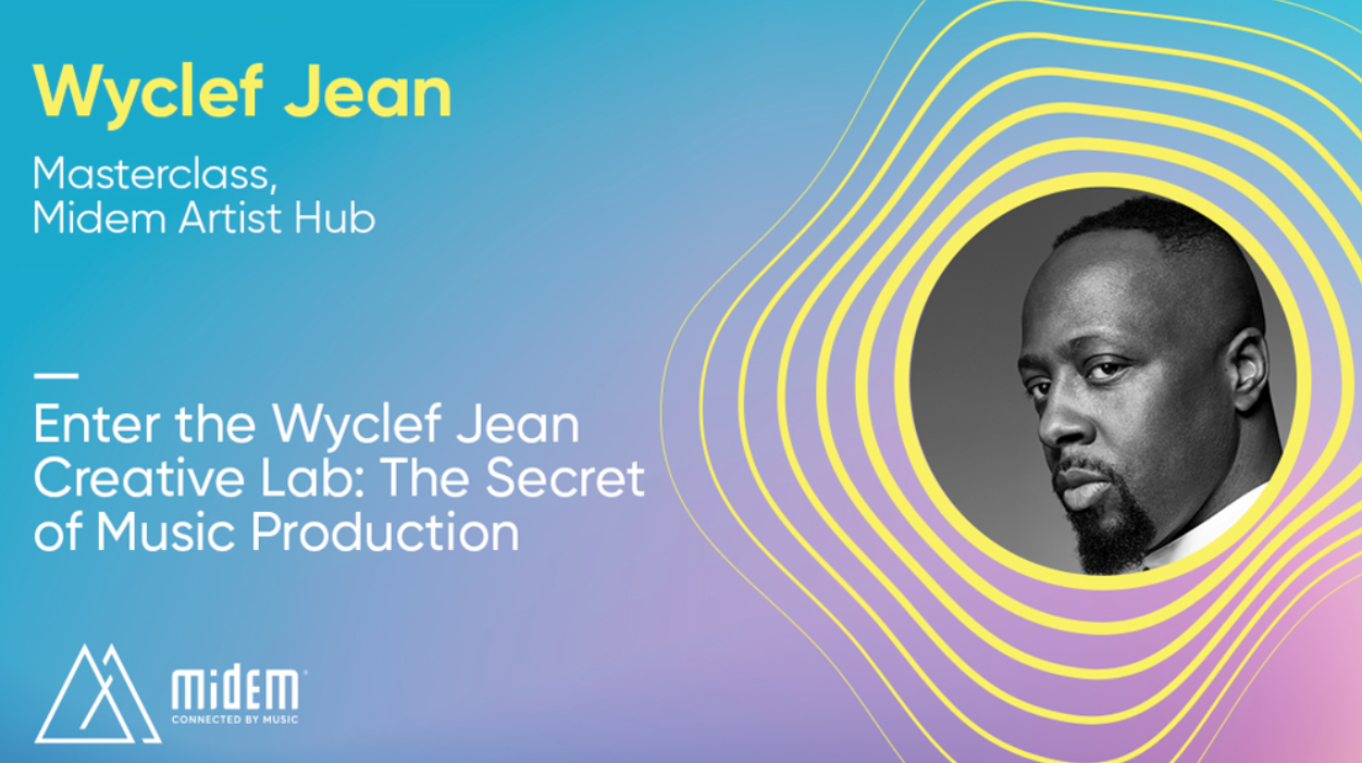 Wyclef Exclusive Workshop for Artists at Midem