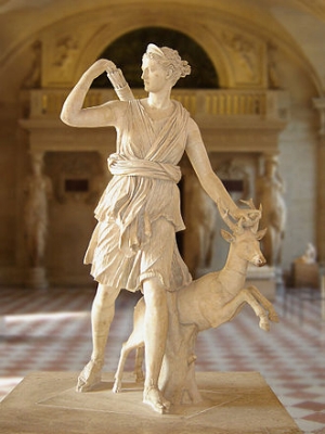Artemis (sculpture better known as 'Diana of Versailles') - the Louvre Museum