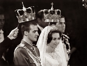 Prince Juan Carlos marrying Princess Sophia of Greece.jpg