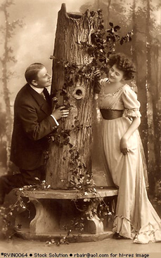 Vintage photo - courting couple