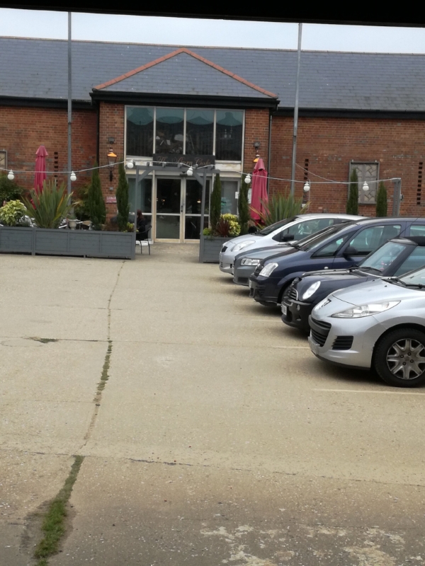 Entrance to The Barn Café