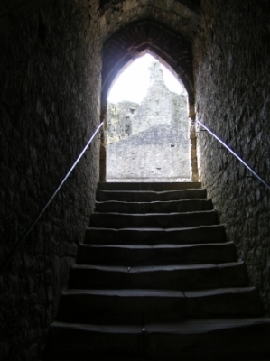 Steps at Chepstow Castle