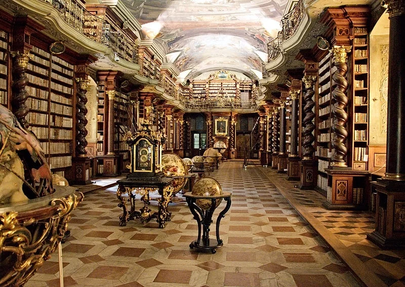 Clementinum National Library, Baroque Library hall (photo credit: Bruno Delzant)
