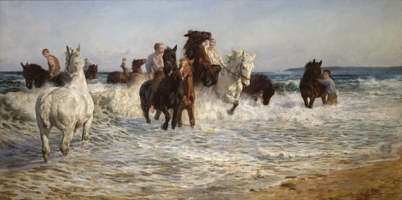 'Horses Bathing in the Sea' (1899)