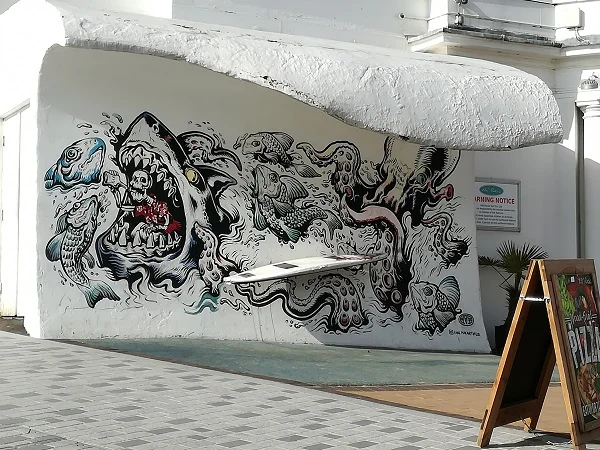 Restaurant graffiti