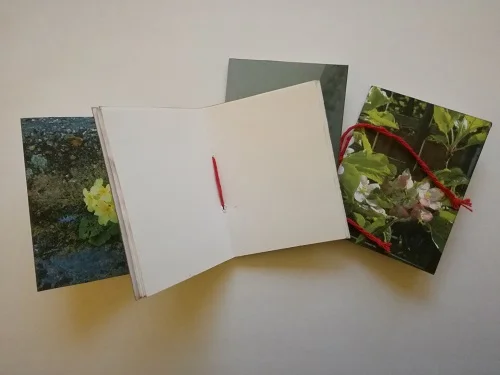 Inside of mini notebook