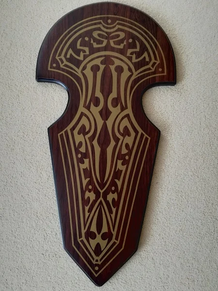 Beautiful wooden mount for the sword