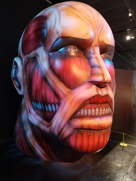 Head of a titan from ‘Attack on Titan’
