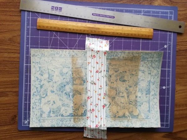 Cover - inside, spine reinforced with fabric