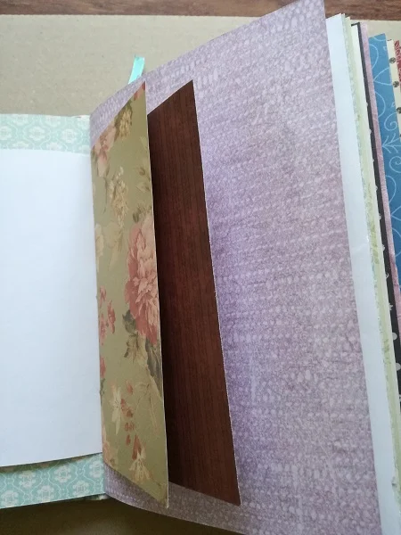 Completed journal pages