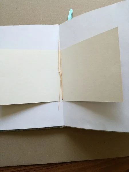 Thread attaching signature to cover