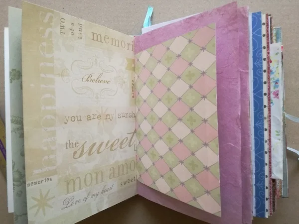 Completed journal pages