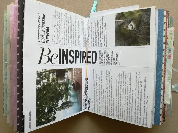 Page from an old travel magazine