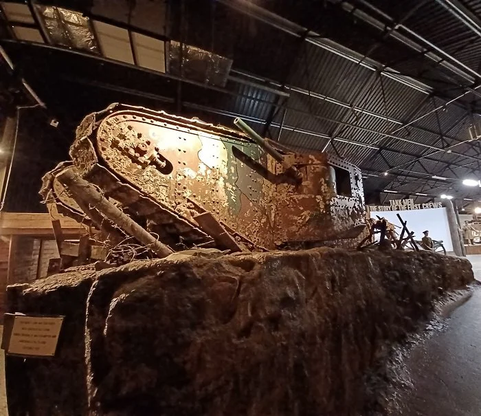 WW1 Mark I tank at Tank Museum, Dorset