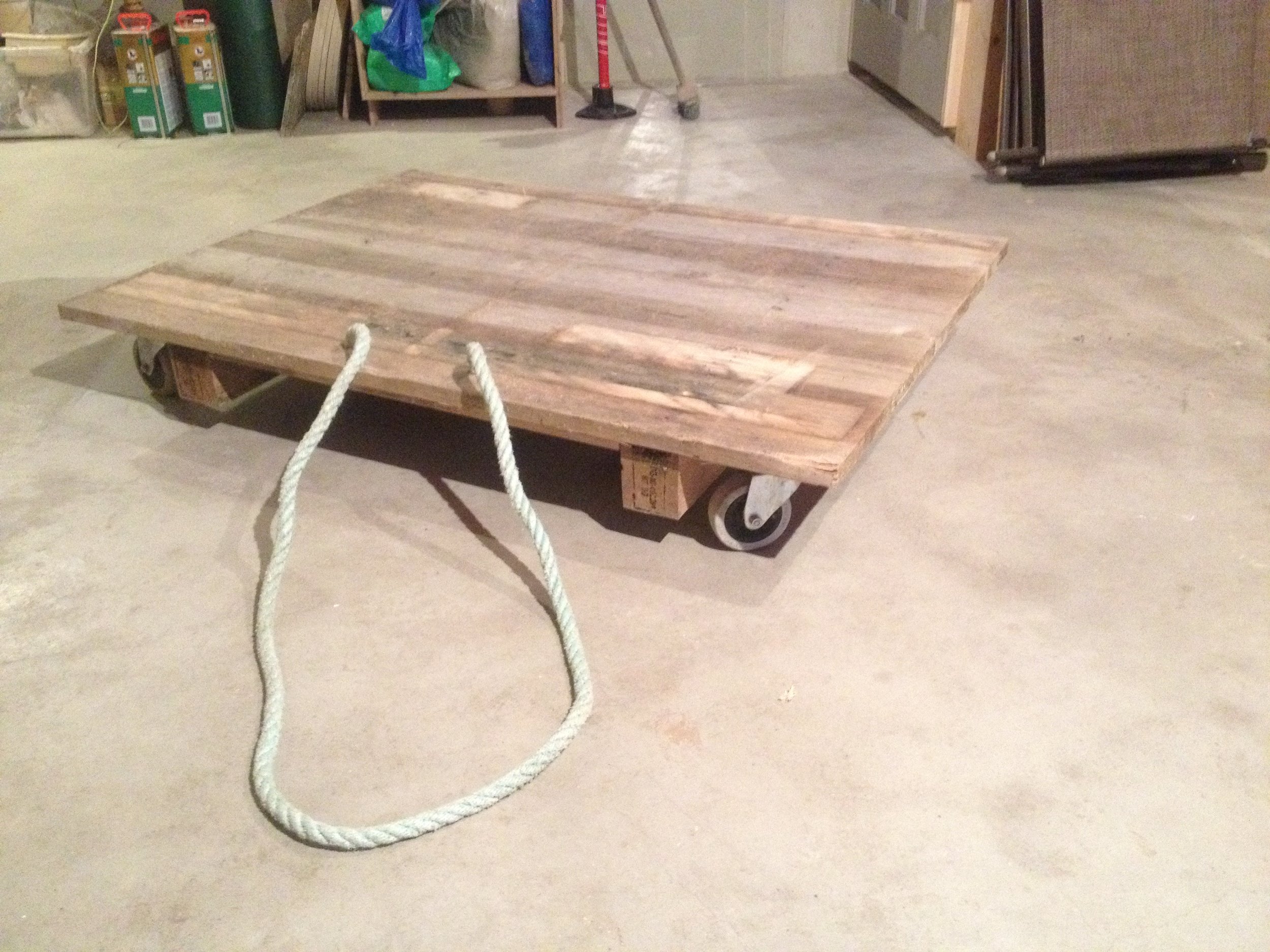 A handy trolley for moving big heavy things about. 
