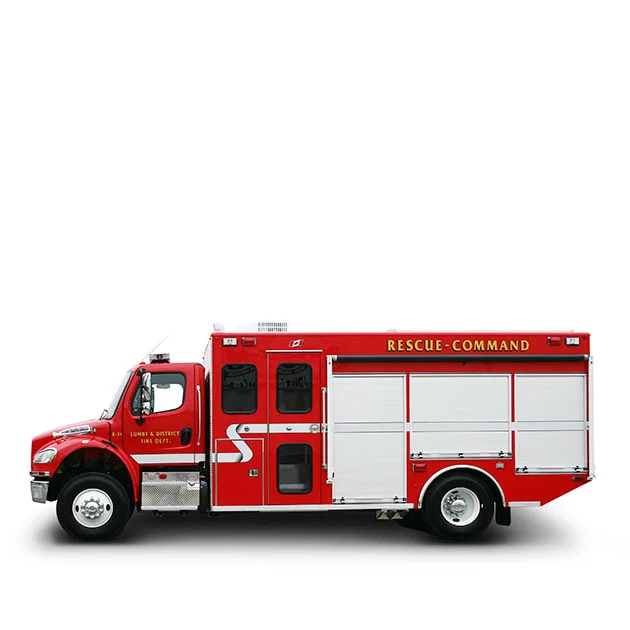 LUMBY FIRE DEPARTMENT Built on a Freightliner M2, 2 Door - 4X4 Chassis, Lumby’s Rescue utilizes a Cummins ISC9 and an Allison EVS 3000 transmission which yields 300 horse power.