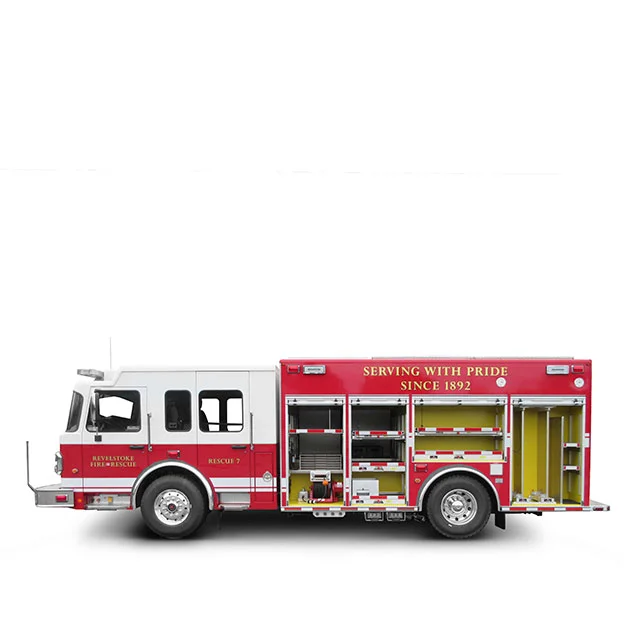 REVELSTOKE FIRE DEPARTMENT Built on a Spartan Metro Star, LFD Chassis, Revelstoke’s Rescue utilizes a Cummins ISL9 and an Allison EVS 3000 transmission which yields 450 horse power.