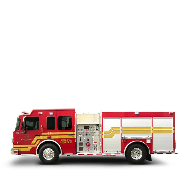 KELOWNA FIRE DEPARTMENT Built on a Spartan Metro Star X Chassis, Kelowna’s Pumper Engine utilizes a Cummins ISL and an Allison EVS 3000 transmission which yields 450 horse power.
