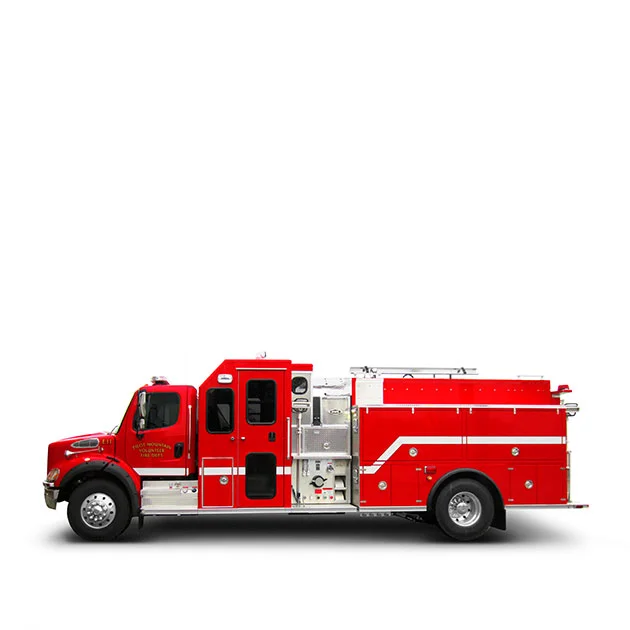 PILOT MOUNTAIN FIRE DEPARTMENT Built on a Freightliner M2-112 Chassis, Pilot Mountain’s Pumper Engine utilizes a Cummins IS9 and an Allison EVS 3000 transmission which yields 450 horse power.