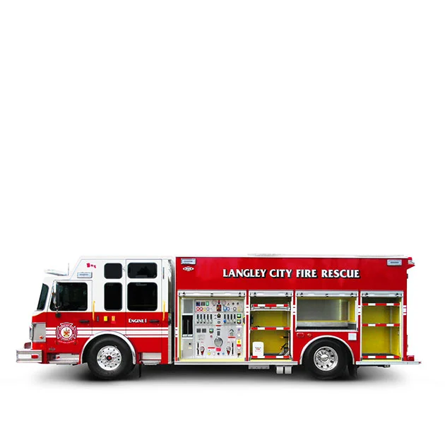 LANGLEY CITY FIRE DEPARTMENT Built on a Spartan Gladiator, Langley City’s Pumper Rescue utilizes a Cummins ISL and an Allison EVS 3000 transmission which yields 450 horse power.