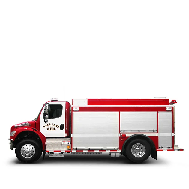 NESS LAKE FIRE DEPARTMENT Built on a Freightliner M2 106 Chassis, Ness Lake’s Tanker Engine utilizes a Cummins ISL and an Allison EVS 3000 transmission which yields 350 horse power.