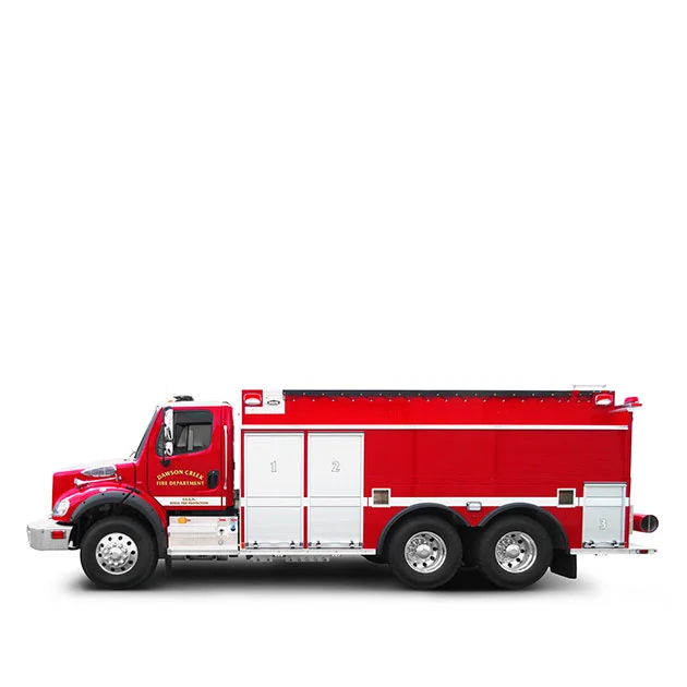 DAWSON CREEK FIRE DEPARTMENT Built on a Freightliner M2-112 Chassis, Dawson Creek’s Tanker Pumper utilizes a Detroit Diesel DD13 and an Allison EVS 4000 transmission which yields 505 horse power.