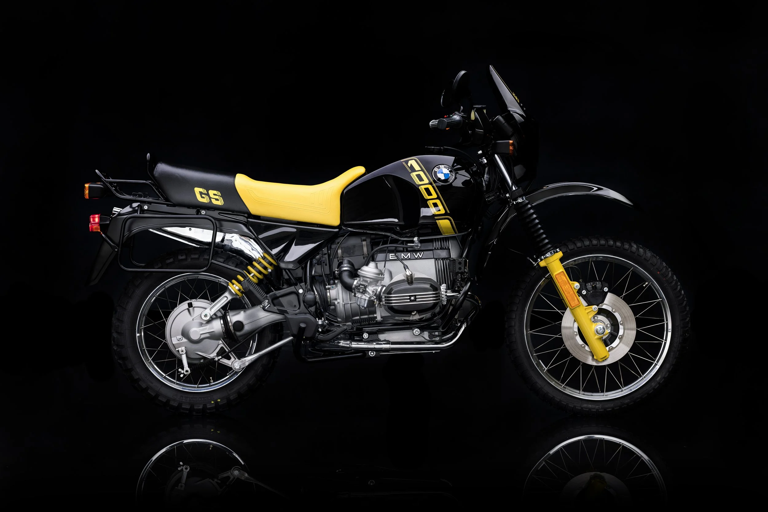           

 
   1988 BMW R100GS Bumblebee     FOR SALE - POA    We are very proud to present another stunning, no-expense-spared restoration by Norman Senger.  Originally sold by Senger BMW to its first owner in January 1988, this “Bumblebee” travel